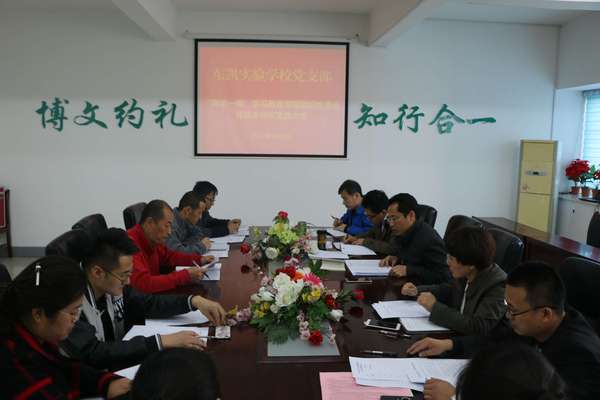 我校召开“两学一做”学习教育专题组织生活会